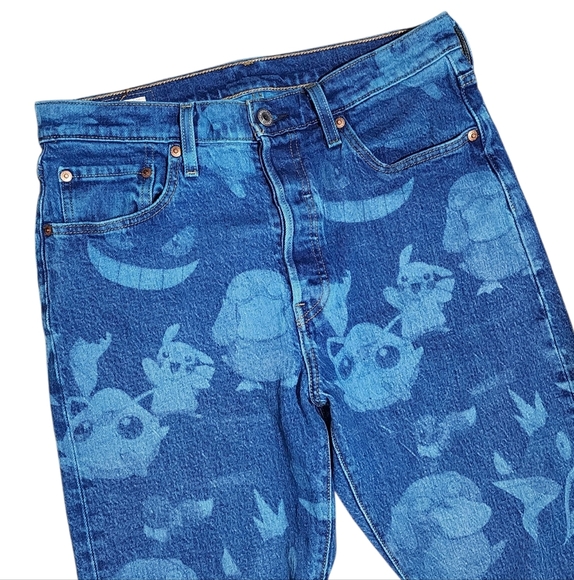 Levis Premium Limited Edition Pokemon Skinny Jeans W29xL28 - Picture 6 of 12